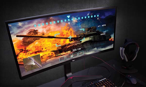 MONITOR GAMING LG 34UC79G-B 34/PULGADAS 21: 9 CURVO ULTRAWIDE IPS GAMING  MONITOR CON 144Hz