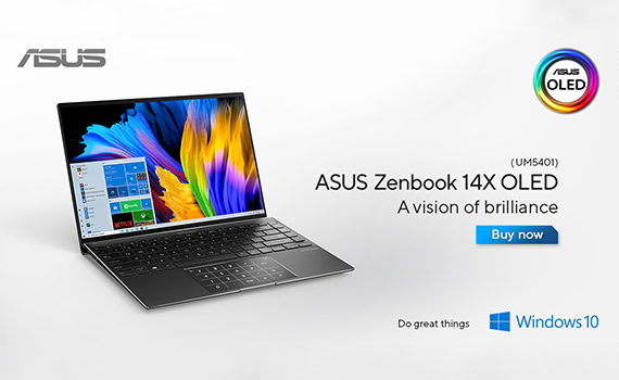 Witness spectacular visuals like never before with the all-new ASUS Zenbook 14X OLED