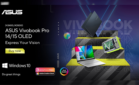 It's time to show your vibrant new vision to the world as the ASUS Vivobook Pro 14/15 OLED