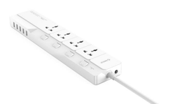 Orico OSJ-4A5U 4 Outlet Surge Protector  5 USB Super Charging Station ( White )