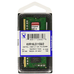 Kingston ValueRAM 2GB 1600MHz DDR3L