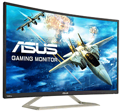 Asus VA326H 31.5-inch Curved, Low Blue Light Gaming Monitor