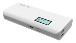 Romoss Sense 4 PLUS 10,400mAh Dual Output LCD Display Power Bank ( White )