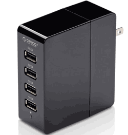 Orico USB 4 Port Wall Charging Adapter (DCA-4U)