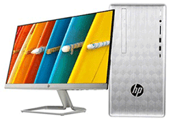 HP Pavilion 590-p0075d Desktop Tower Intel Core i7 8th Gen w/ 23f 23-inch Monitor/2GB Nvidia GT730