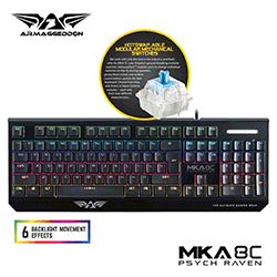 Armaggeddon MKA-8C Psych Raven Mechanical Gaming Keyboard