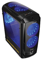 Armaggeddon M1Z Superior Micro ATX Gaming Case with 2x12CM Fan (Black)