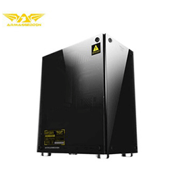 Armaggeddon TR1000-NPSUTempered Glass Front and Side Micro ATX Gaming Case