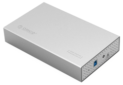 Orico 3518S3-SV 3.5 inch USB 3.0 Aluminum Hard Drive Enclosure up to 8TB Capacity ( Silver )