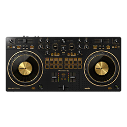 Pioneer DDJ-REV1-N Scatch Style, 2 Channel DJ Controller for Serato Lite (Gold)