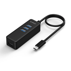 Orico W10PH4-C3-BK Type-C to 4 Port USB 3.0 Mini Hub ( Black )