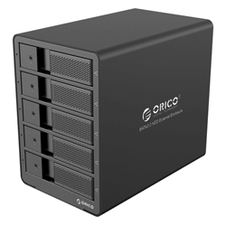 Orico 9558U3 Aluminum USB3.0 5 bay 3.5 inch SATA Hard Drive Enclosure ( Black )
