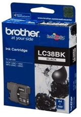 Brother LC-38BK Black Ink Cartridge