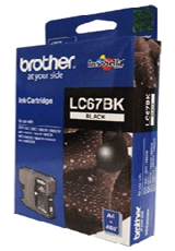 Brother LC-67BK Black Color Ink Cartridge