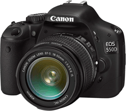 Canon EOS 550D 18MP SLR Camera Bundle EF18-200IS