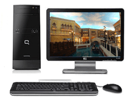 Compaq Presario CQ3377L Desktop with LG 20in LCD