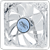 DeepCool XFan 120 L/B White Frame Blue LED 120MM Fan
