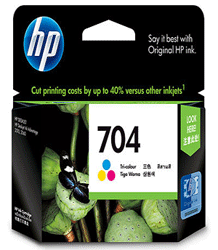 HP #704 Tri-Color Ink Advantage Cartridge
