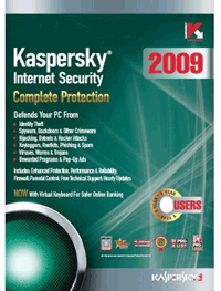Kaspersky Internet Security 2009 (1 User 1 year Subscription)