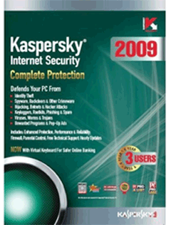 Kaspersky Internet Security 2009 (3 Users 1 year Subscription)