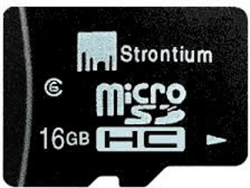Strontium Micro SDHC 16GB Flash memory card