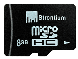 Strontium Micro SDHC 8GB Flash memory card