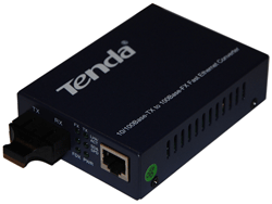 Tenda TER850S UTP to FX Multi-Mode Fiber Converter