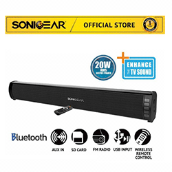 SonicGear SonicBar 3000 Bluetooth Sound Bar with TF Card/ Radio