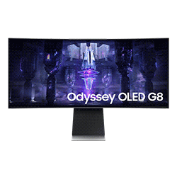 Samsung 34 Odyssey OLED G8 Ultra-WQHD 175Hz 0.03ms Smart Gaming Monitor