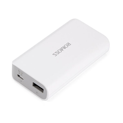 Romoss Solo 2s 5000mAh Mini Size Power Bank with LED Torch ( White )