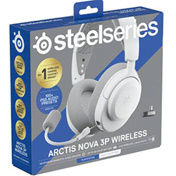 Steelseries Arctis Nova 3PW Wireless Multi-Platform Gaming Headset White (61687)