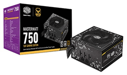 Cooler Master MasterWatt 750 TUF Semi-Fanless Modular 80+ Bronze Gaming Edition PSU