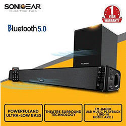 SonicGear BT5500 Bluetooth SoundBar With Wireless Subwoofer