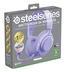 Steelseries Arctis Nova 3XW Wireless Multi-Platform Gaming Headset Lavender (61693)