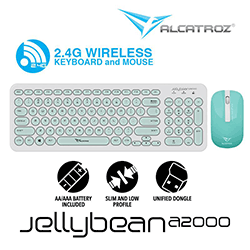 Alcatroz Jellybean A2000 Wireless Keyboard and Mouse