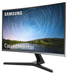 Samsung 27-inch FHD Curved Monitor with 1800R curvature and 3-sided bezel-less screen (LC27R500FHEXXP)