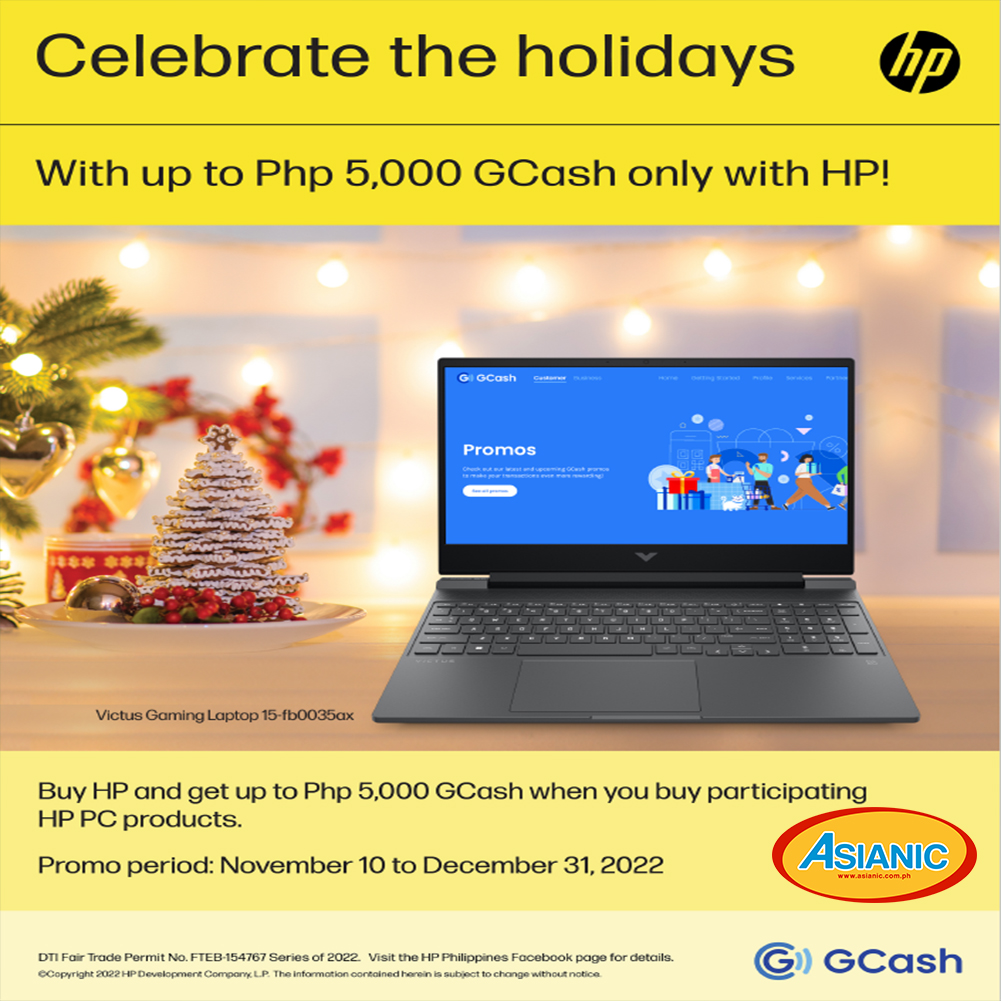HP GCash Holiday Promo 2022